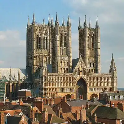 Lincoln Cathedral, home of the famous Lincoln Imp carved in stone in the Angel Choir